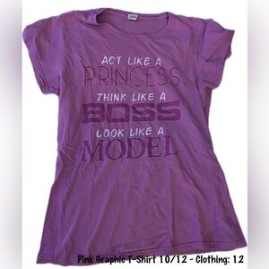 Purple Graphic Kids T-Shirt